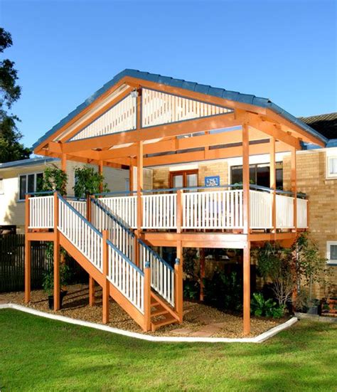 Carport Deck Plans Decks Chermside Porch Design Pergola Balcony