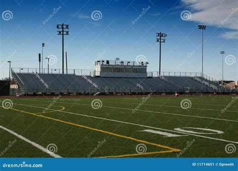 High School Football Field Stock Image Image 11714651