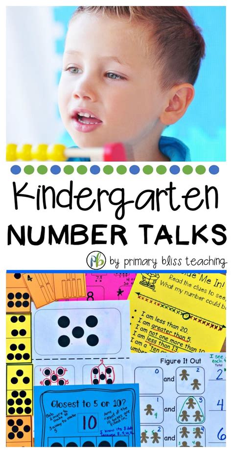 Kindergarten Number Talks Both Digital And Printable Numbers