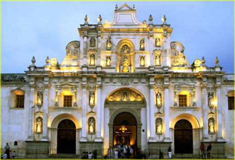 66 antigua catedral de santiago at dusk