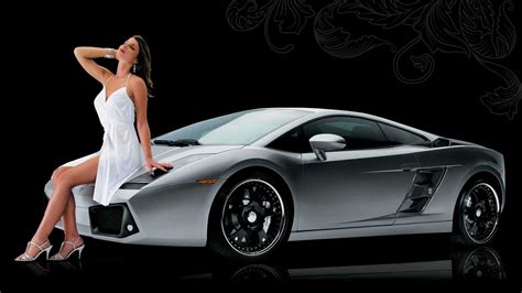 Download Woman Girls And Cars Hd Wallpaper