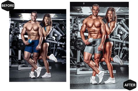 10 Fitness Photoshop Actions LUT Presets FilterGrade