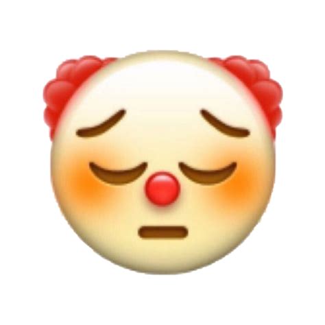 Clown Emoji Png Transparent Clown Face Emoji Is A Face Of A Clown With