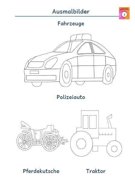 Ausmalbild polizeiauto malen / polizeiauto kiddicolour : Kostenloses Arbeitsblatt Ausmalbild Polizeiauto Pferdekutsche Traktor | Kostenlose ausmalbilder ...