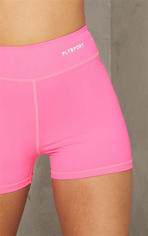 Hot Pink Sculpt Luxe Booty Shorts Prettylittlething Uae