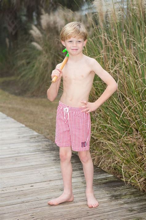 Boys Red Swim Suit In 2020