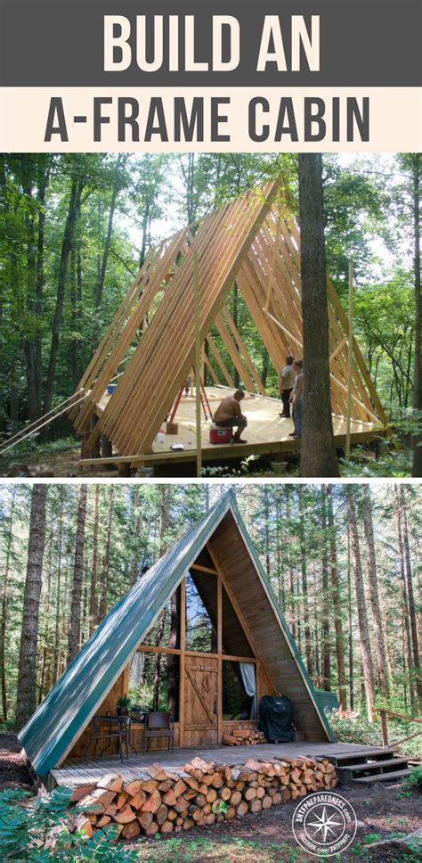 Building a small cabin shed building plans diy shed plans building ideas house building kids building porch plans gazebo shed construction. Build an A-Frame Cabin
