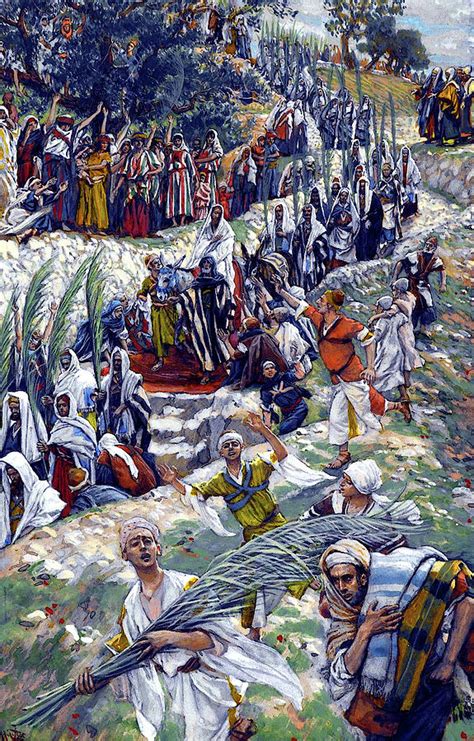 Triumphal Entry Into Jerusalem Painting By James Tissot Pixels