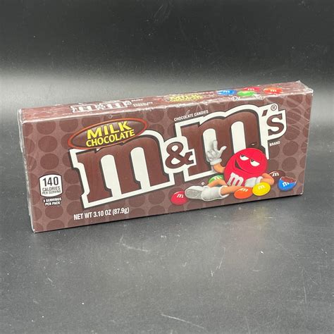 Mandms Milk Chocolate Theatre Box 87g Usa