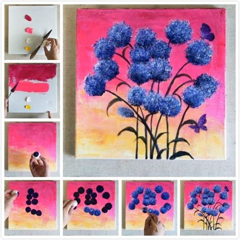 Easy Abstract Painting Demo for Beginners | Artistic Ideas ...