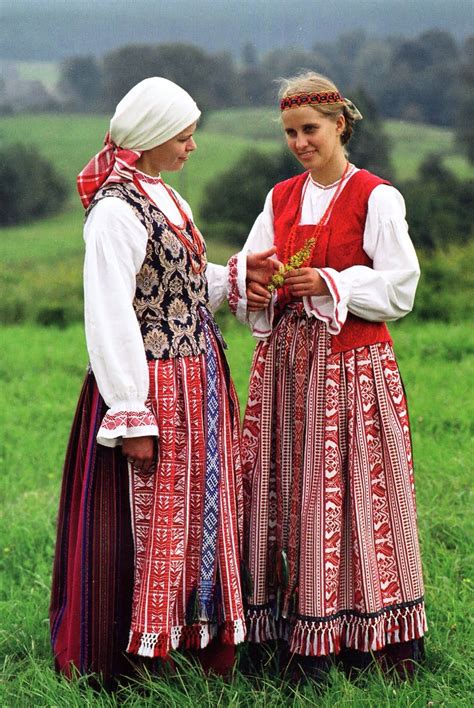 Zanavykai Folk Costume From Lithuania Lithuanian Clothing