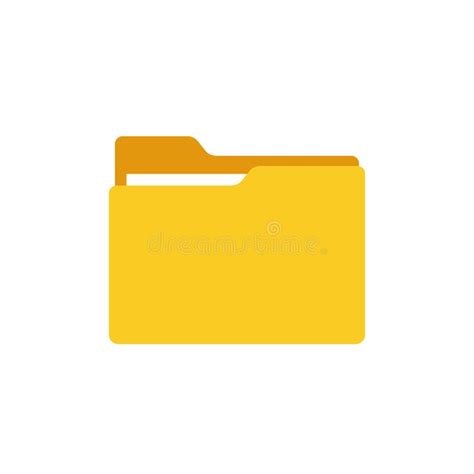 Folder Icon Modern Minimal Flat Design Style Vector Illustration