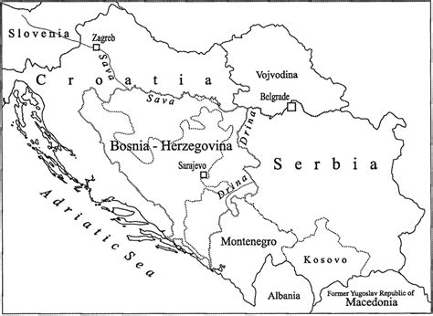 Bosnia±herzegovina And Its Neighbours Download Scientific Diagram