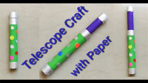 Telescope Craft Telescope With Paper School Project Telescope Youtube