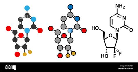 Gemcitabine Cancer Chemotherapy Drug Molecule Conventional Skeletal