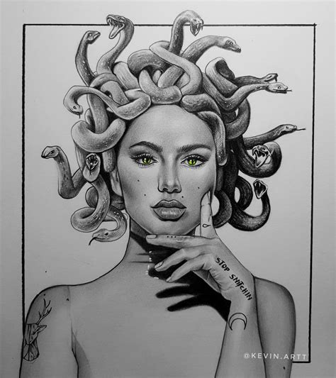 Medusa Drawings In Pencil