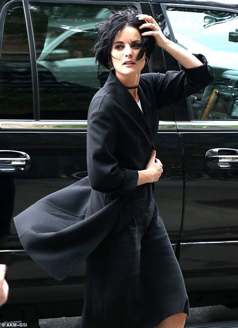 Jaimie Alexander In All Black As She Promotes Her Tv Show Blindspot In