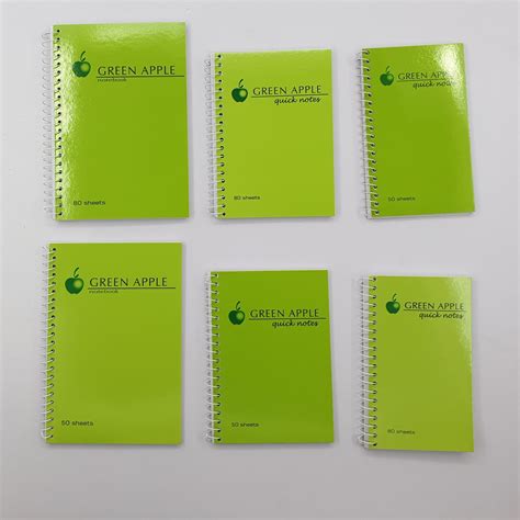 Green Apple Spiral Notebooks Quicknotes Shopee Philippines