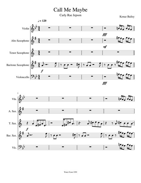 Call Me Maybe Sheet Music For Violin Solo
