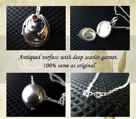 Vampire Diaries Elenas Antique Necklace Locket Sterling 925 Silver Ebay