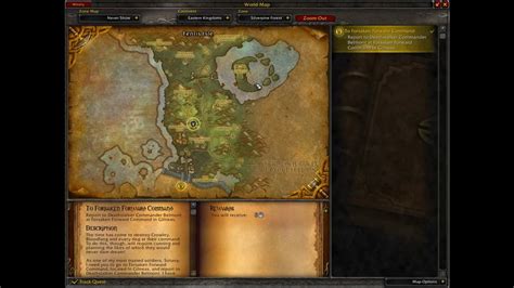 World Of Warcraft Quests To Forsaken Forward Command Youtube