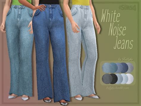 White Noise Jeans By Trillyke At Tsr Sims 4 Updates