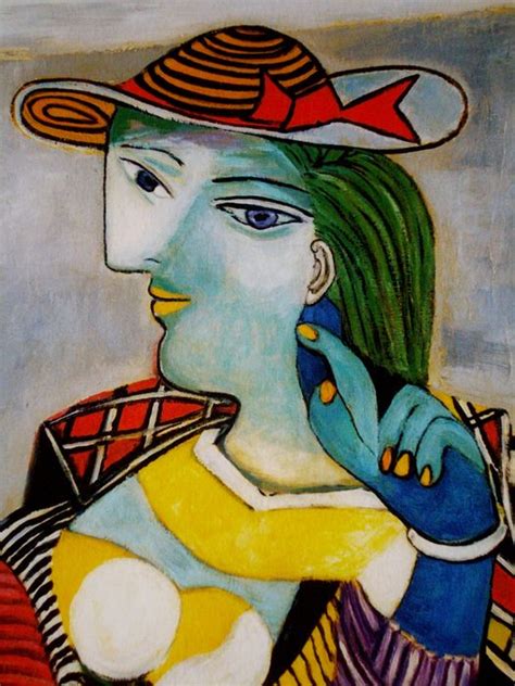 Pablo picasso paintings are so famous today, that he often serves as a synonym for the best artist. Pablo Picasso (after) - Portrait of Marie-Therese Walter ...