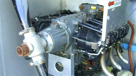 Lycoming Go 435 6 Cylinder Horizontally Opposed Air Cooled Engine On A