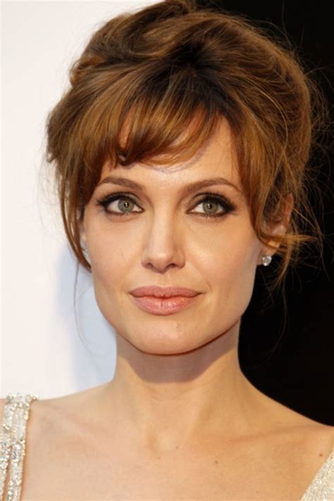 Angelina Jolie Celebrity Style Angelina Jolie In An Updo Angelina