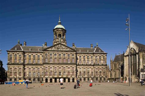 Download Majestic View Of The Royal Palace Amsterdam Wallpaper