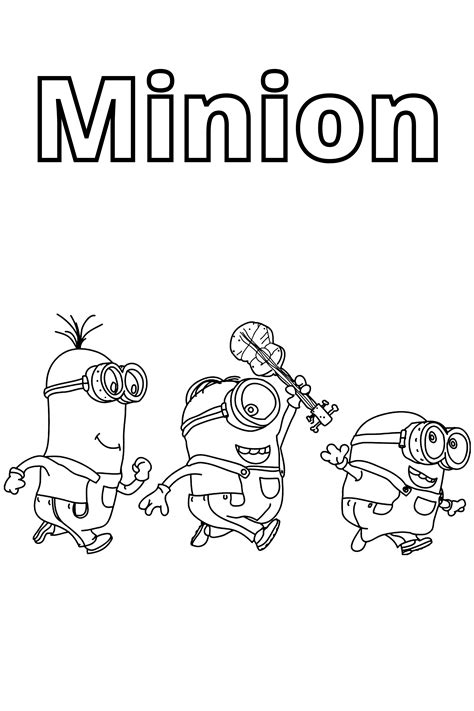 50 minion coloring pages for kids – Artofit