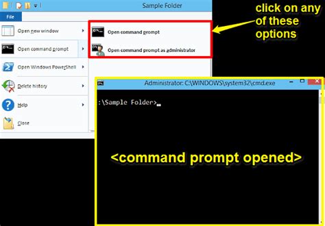 How to open the command prompt from the old microsoft edge or internet explorer. Open Command Prompt From Any Folder In Windows 10