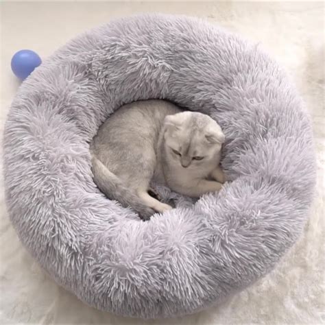 Luxury Warming Deep Sleep Pet Bed Round Houses Waterproof Soft Dog And