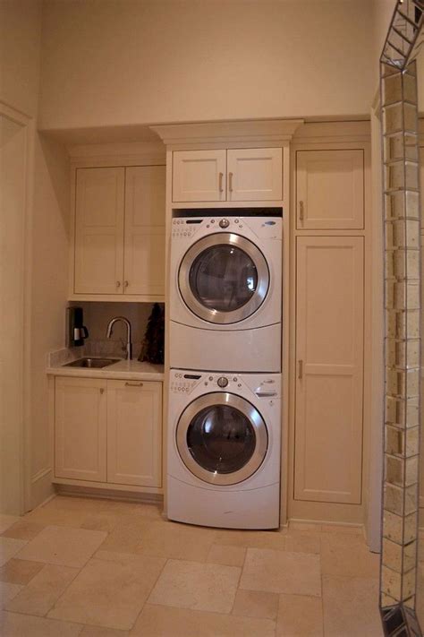 stackable washer and dryer laundry room ideas  Google Search  Stacked