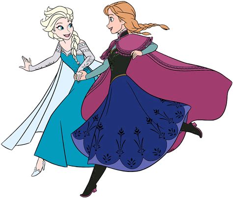 Anna And Elsa Clip Art From Frozen Disney Clip Art Galore 43605 The
