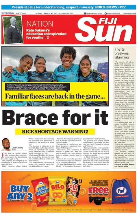 Fiji Sun ☑️ Grab Your Copy Of The Fiji Sun 🔴 Rice