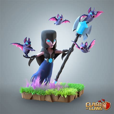 Supercell Art Night Witch Clash Of Clans