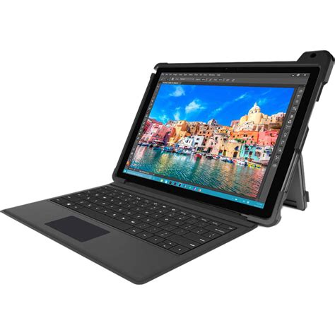 Hem iş hem de eğlence için kolayca taşıyabilir, dilediğiniz her yerde özgürce kullanabilirsiniz. Gumdrop Cases DropTech Case for Microsoft Surface DT-MSP4-BLK