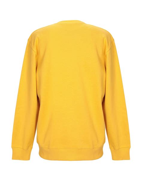 Carhartt Fleece Sweatshirt In Yellow For Men Lyst