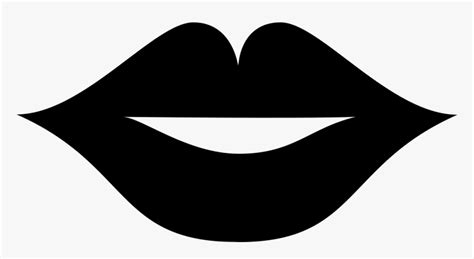 Female Lips Clipart Black And White