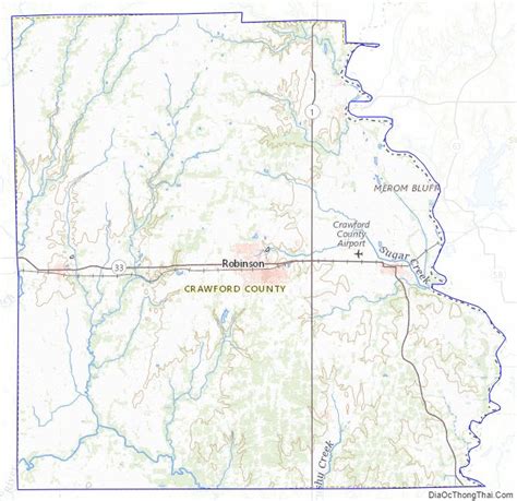 Map Of Crawford County Illinois