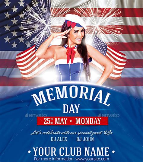 12 Memorial Day Psd Flyer Templates And Designs