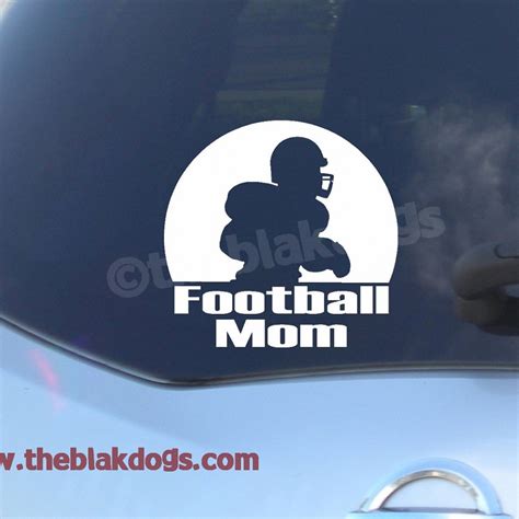 Football Mom Dad Silhouette Vinyl Sticker Car Decal Blakdogs Vinyl