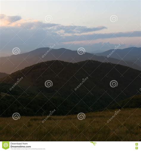Beautiful Summer Carpathians Sunrise Landscape Stock Image Image Of