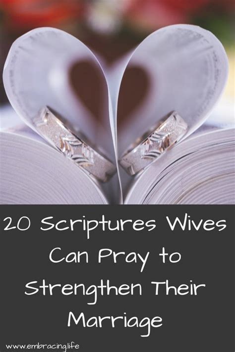 20 Scriptures Wives Can Pray To Strengthen Their Marriage Biblical