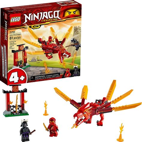 Lego Ninjago Legacy Kais Fire Dragon 71701 Dragon Toy Figure Building