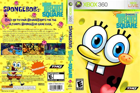 Capa Do Jogo Spongebobs Truth Or Square Xbox 360 Capas De Dvds