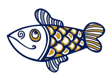 Cartoon Fish Smile Stock Vector Illustration Of Aquatic 19948412