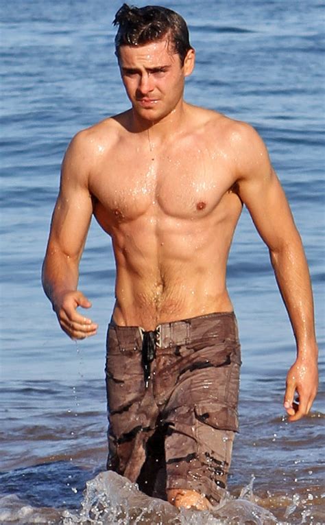 Perfect 10 From Zac Efron S Shirtless Pics E News