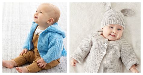 Free top down knitting patterns for babies. 7 Garter Stitch Baby Sweater Free Knitting Pattern